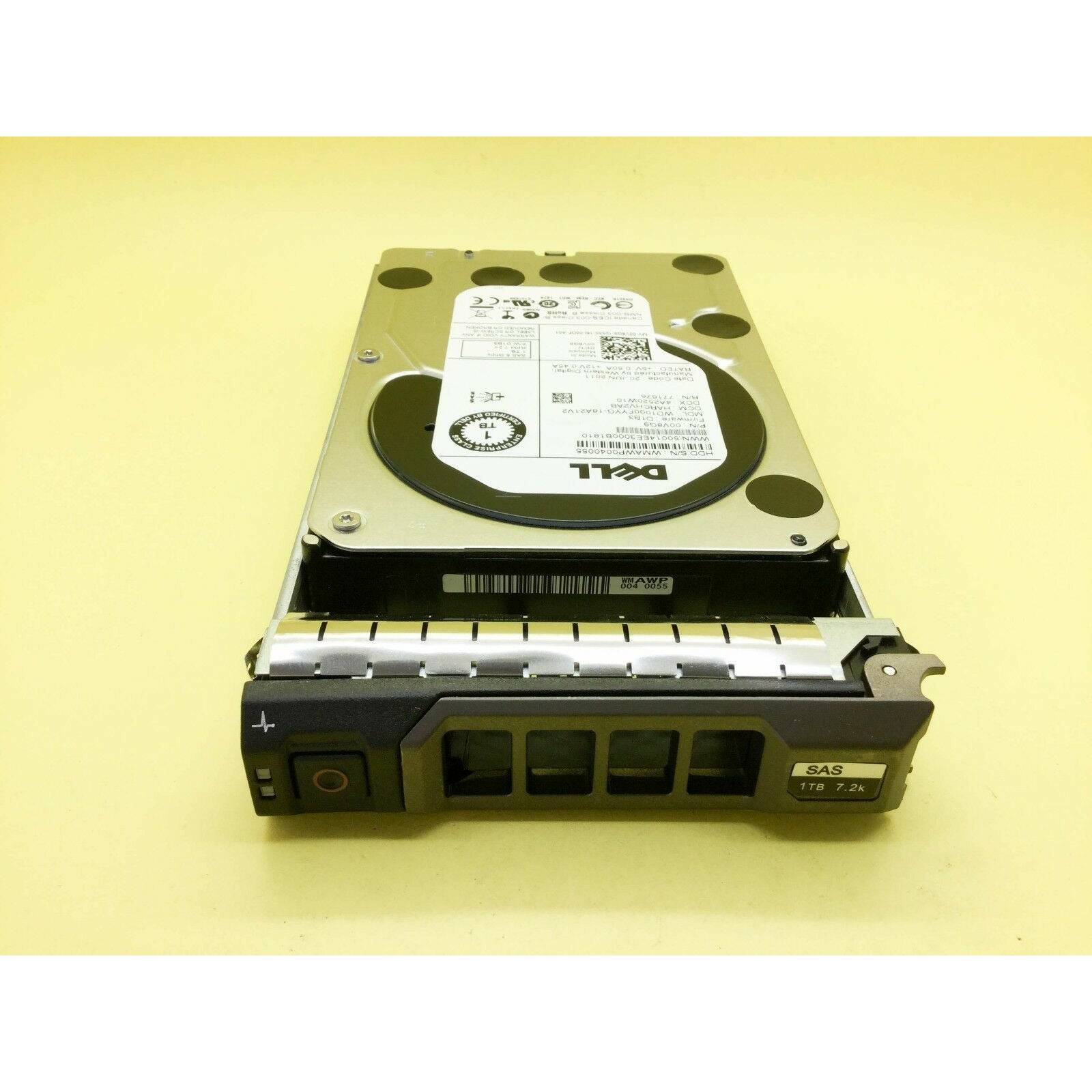0V8G9 DELL 1TB 7.2K SAS 6Gbps 3.5'' HDD WD1000FYYG 00V8G9 5711045218460 - AloinfoUSA