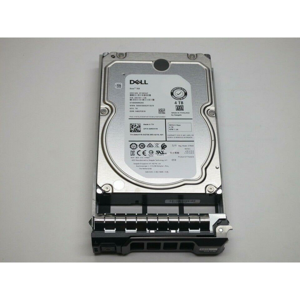 400-AEGK DELL 4TB 7.2K SATA 3.5" 6GB/s HDD 13GEN KIT FS 884116193623 - AloinfoUSA