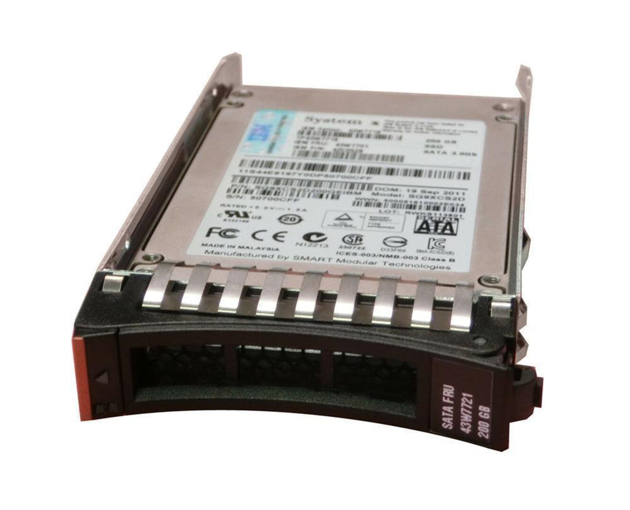 43W7718 - IBM 200 GB SATA 2.5" MLC HS SSD, FRU 43W7721 / SG9XCS2D - AloTechInfoUSA