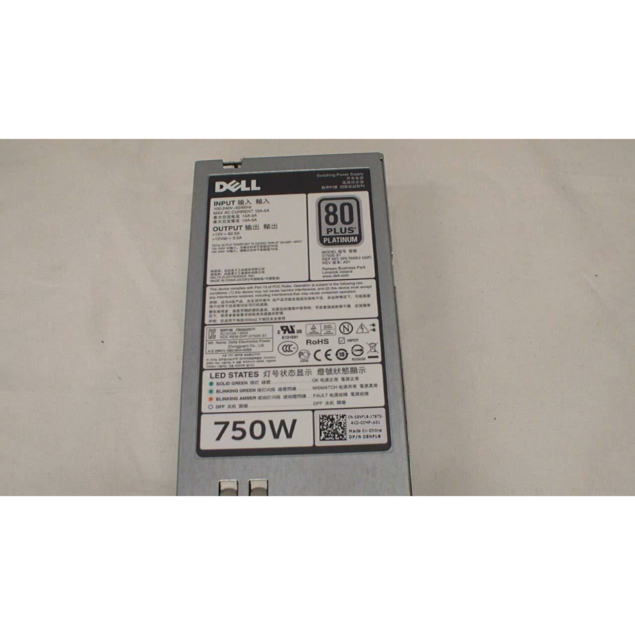 5NF18 - PSU 750W Switching Redundant Hot Swap Delta D750E-S1 PowerEdge R720 - AloinfoUSA