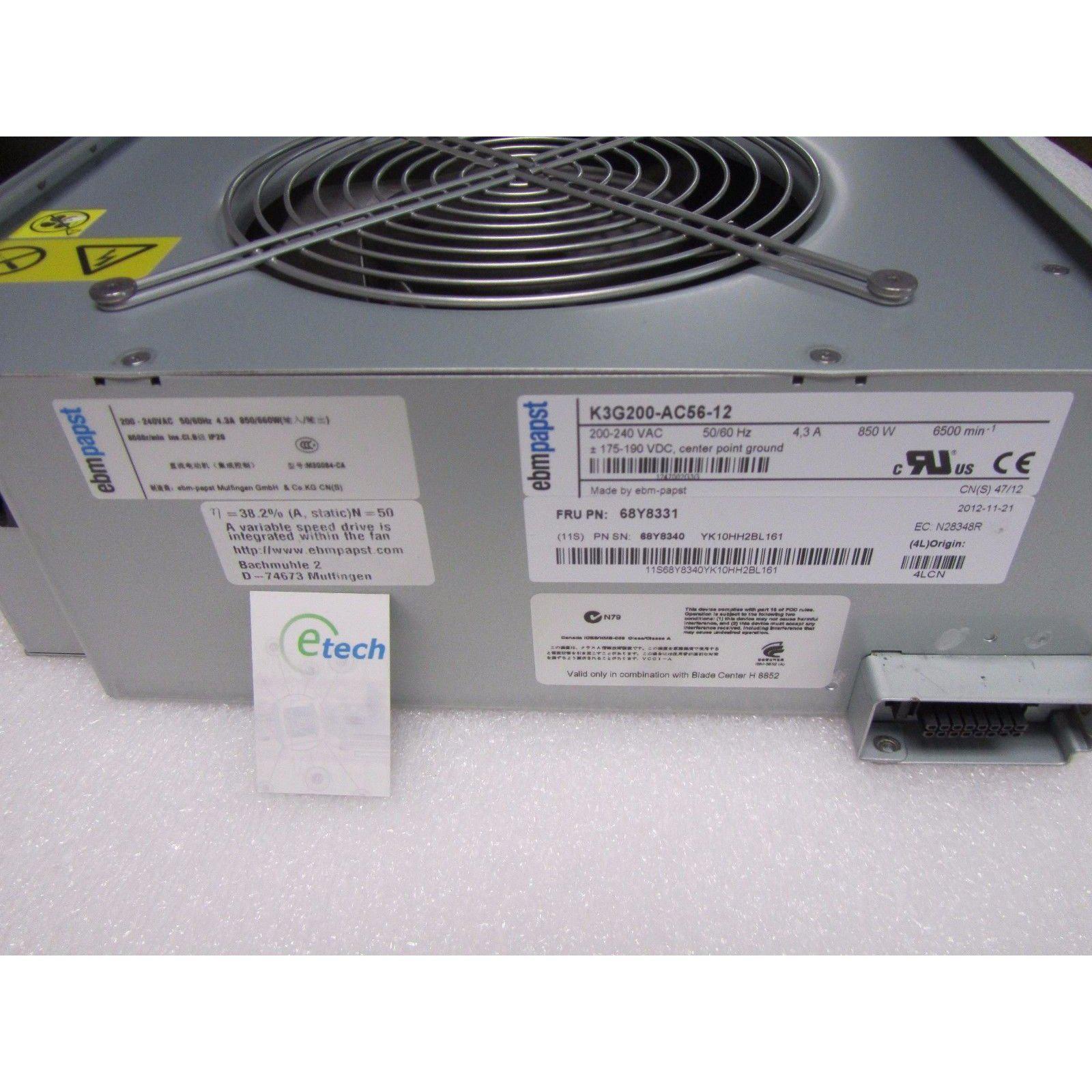 68Y8331 - IBM BladeCenter H BCH Enhanced Blower Module = 68Y8205 - AloinfoUSA