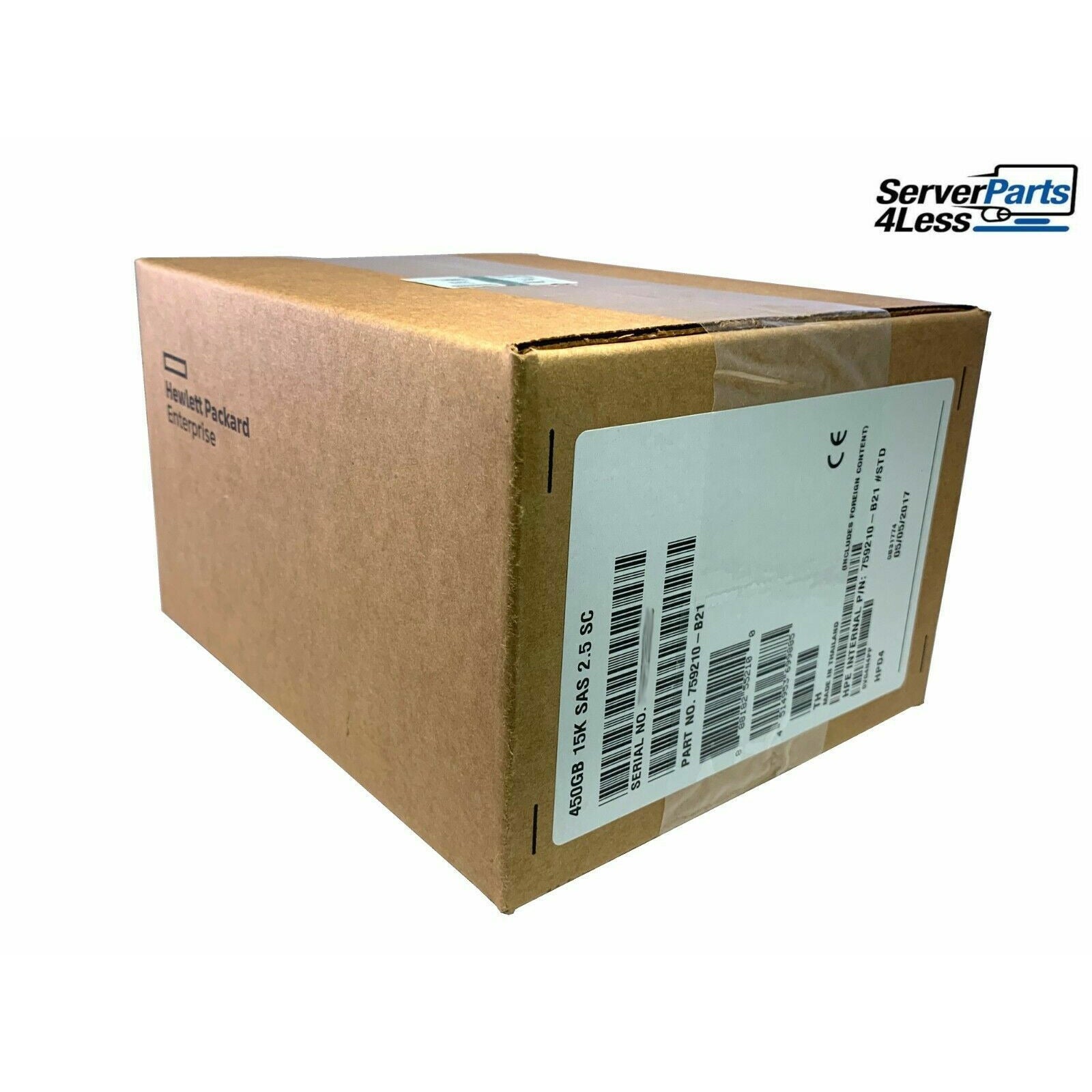 759210-B21 HPE 450GB 12G SAS 15K 2.5" SC HD 759547-001 - AloinfoUSA