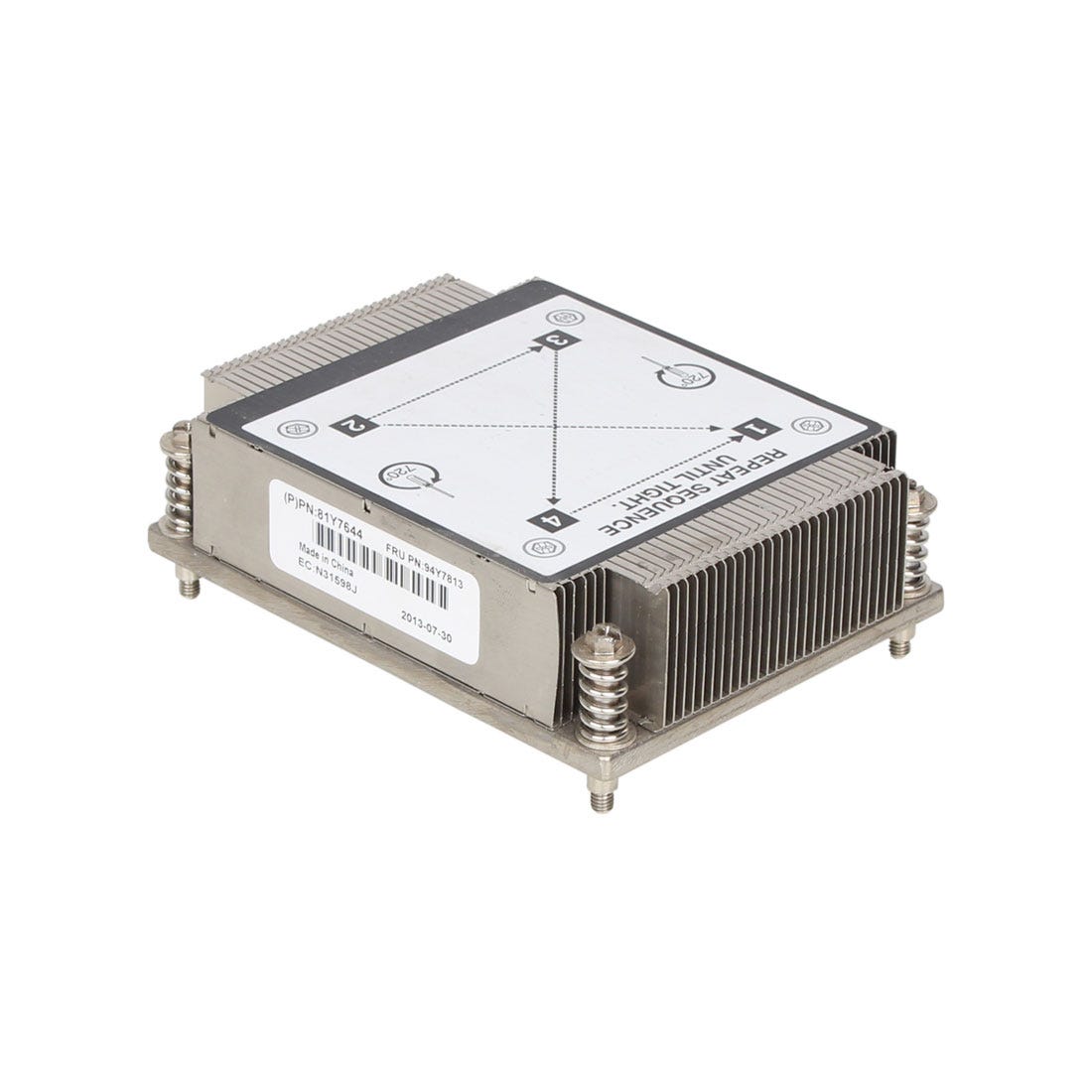 Dissipador IBM HEATSINK FOR IBM SYSTEM X3530 X3630 M4 - SCREW DOWN TYPE 94Y7813 - AloTechInfoUSA