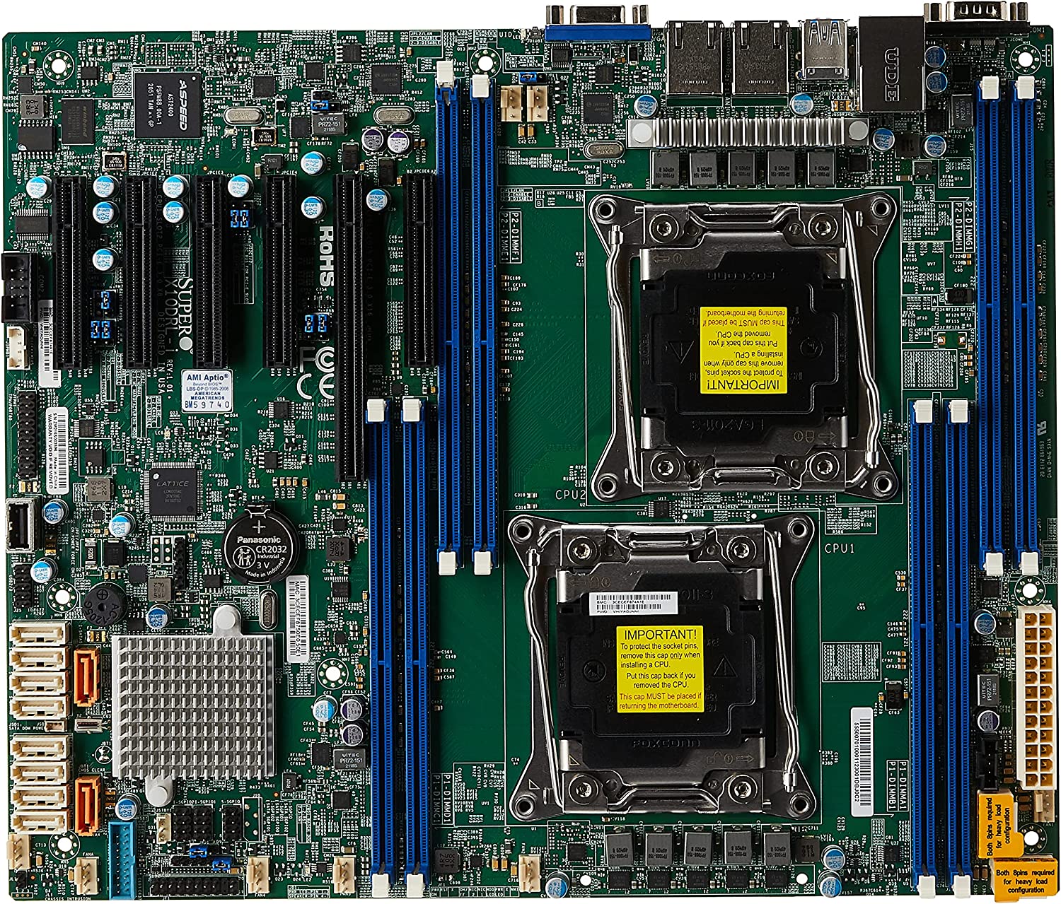 Supermicro X10drl-i Server Motherboard - Intel C612 Chipset - Socket R3 Placa madre - AloTechInfoUSA