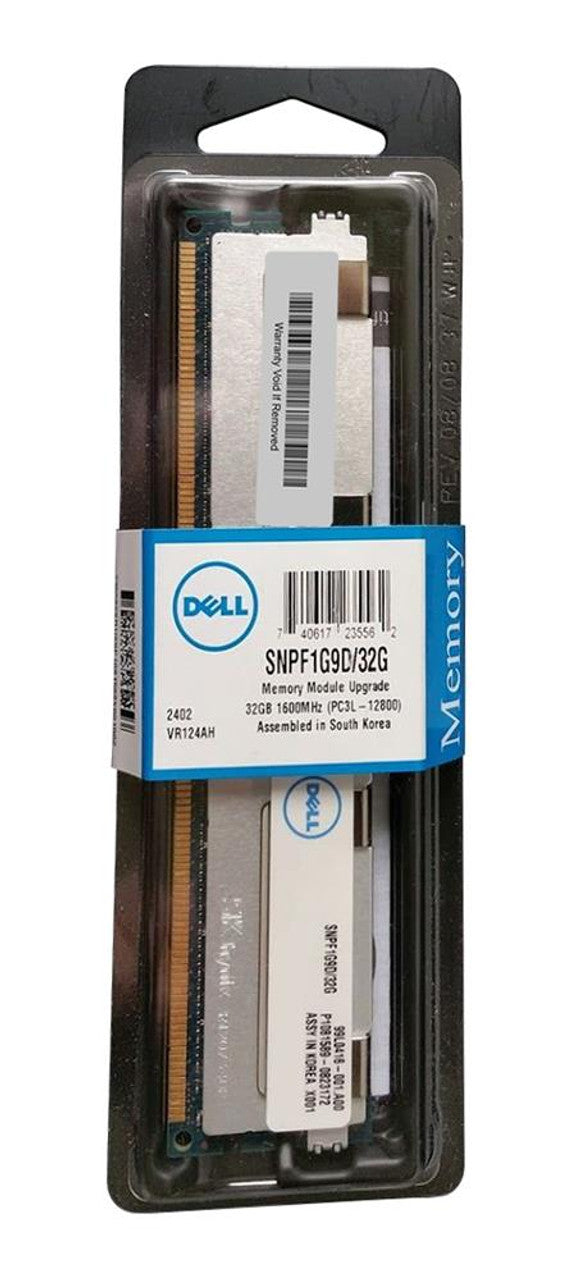 memory SNPF1G9D/32G 32GB DDR3L-1600 LRDIMM Memory Dell PowerEdge R620 R720 R720XD T620 - AloTechInfoUSA