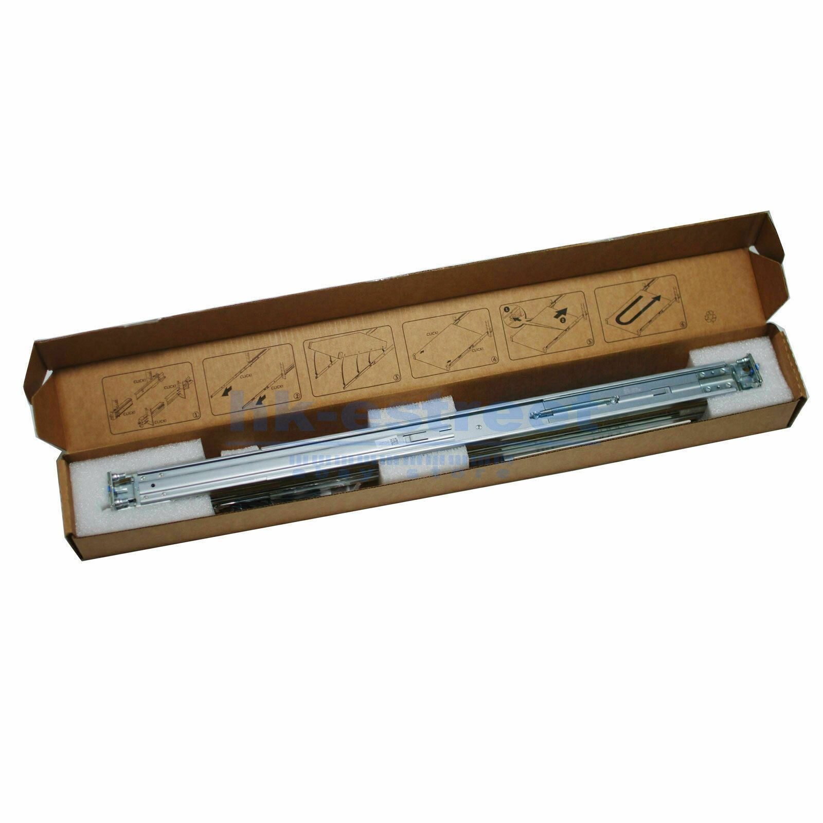 Dell Poweredge R320 R420 R430 R620 R630 R640 1U Sliding Ready Rails II Rieles A7 81WCD - AloinfoUSA