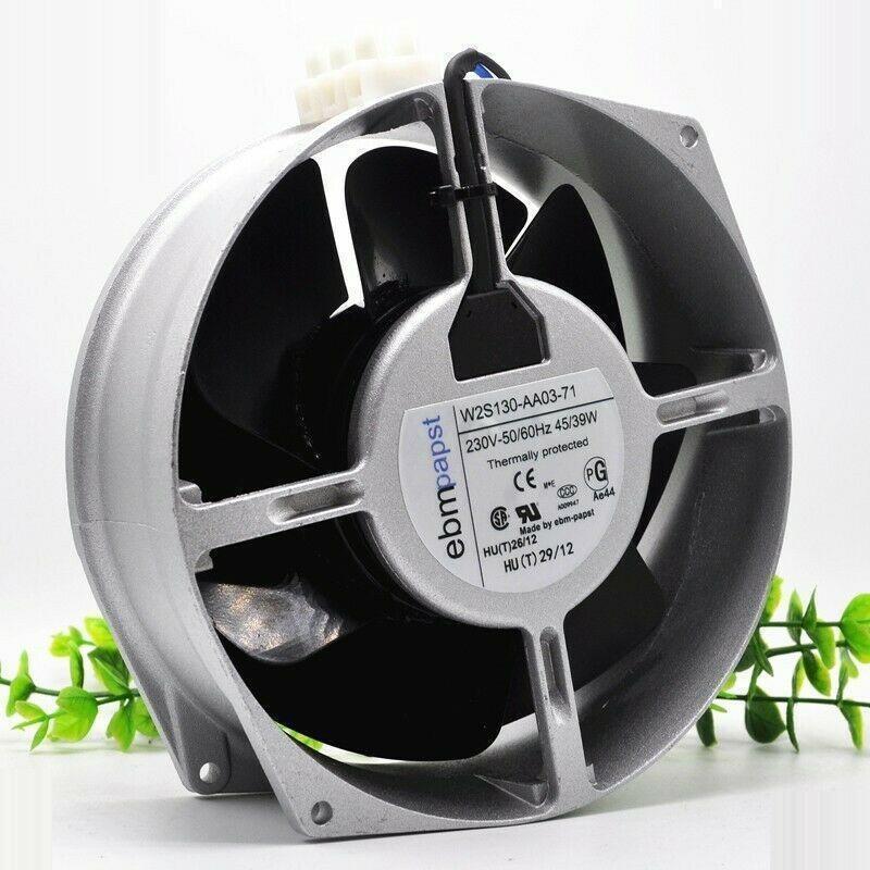 Ebm Papst W2S130-AA03-71 AC 230V 39~45W 172x150x55mm Server Round Cooling Fan Cooler - AloinfoUSA