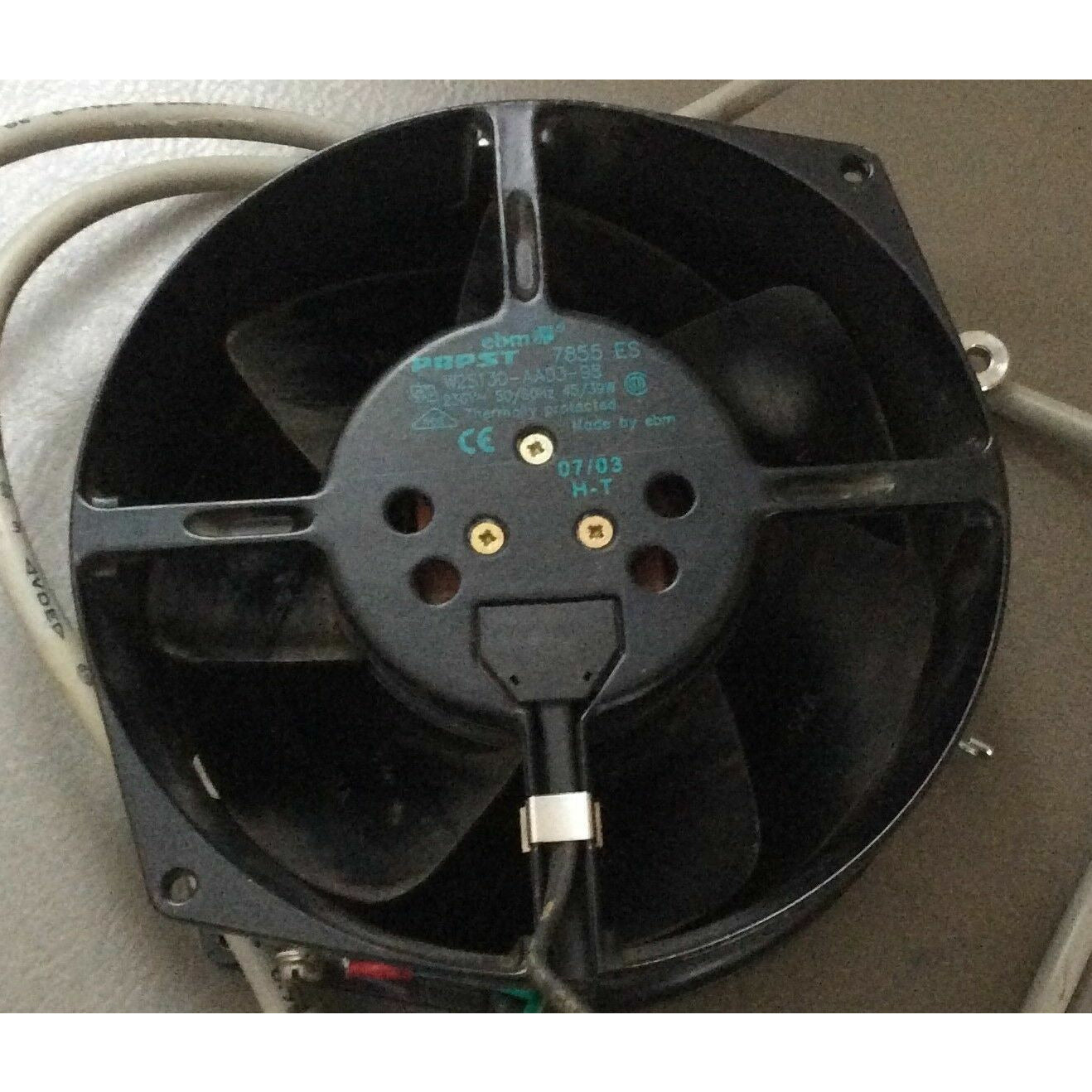 EBM/PAPST 7855 ES Fan W2S130-AA03-98 AC Fan Ball Bearing 230V 45W 50Hz 2800RPM - AloinfoUSA
