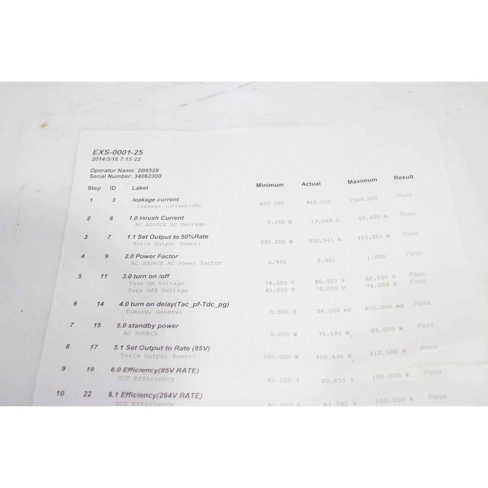 Excelsys Technologies XLC0555 Laser High Voltage Power Supply Input 174V Syneron-FoxTI