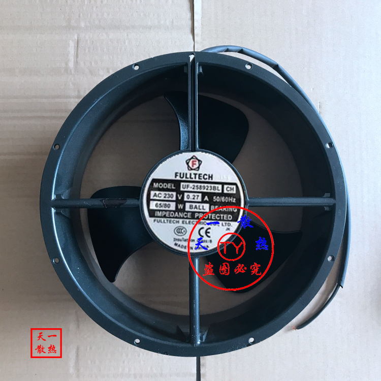 FULLTECH Fan UF-258923BL-CH AC 230V 0.27A 25489 25CM 2 WIRE UF258923BLCh - AloinfoUSA