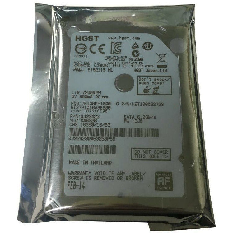 HGST 1TB 32MB Cache 7200RPM SATA III (6.0Gb/s) 2.5" PS3 & PS4 Hard Drive 0J22423 692754042162 - AloinfoUSA