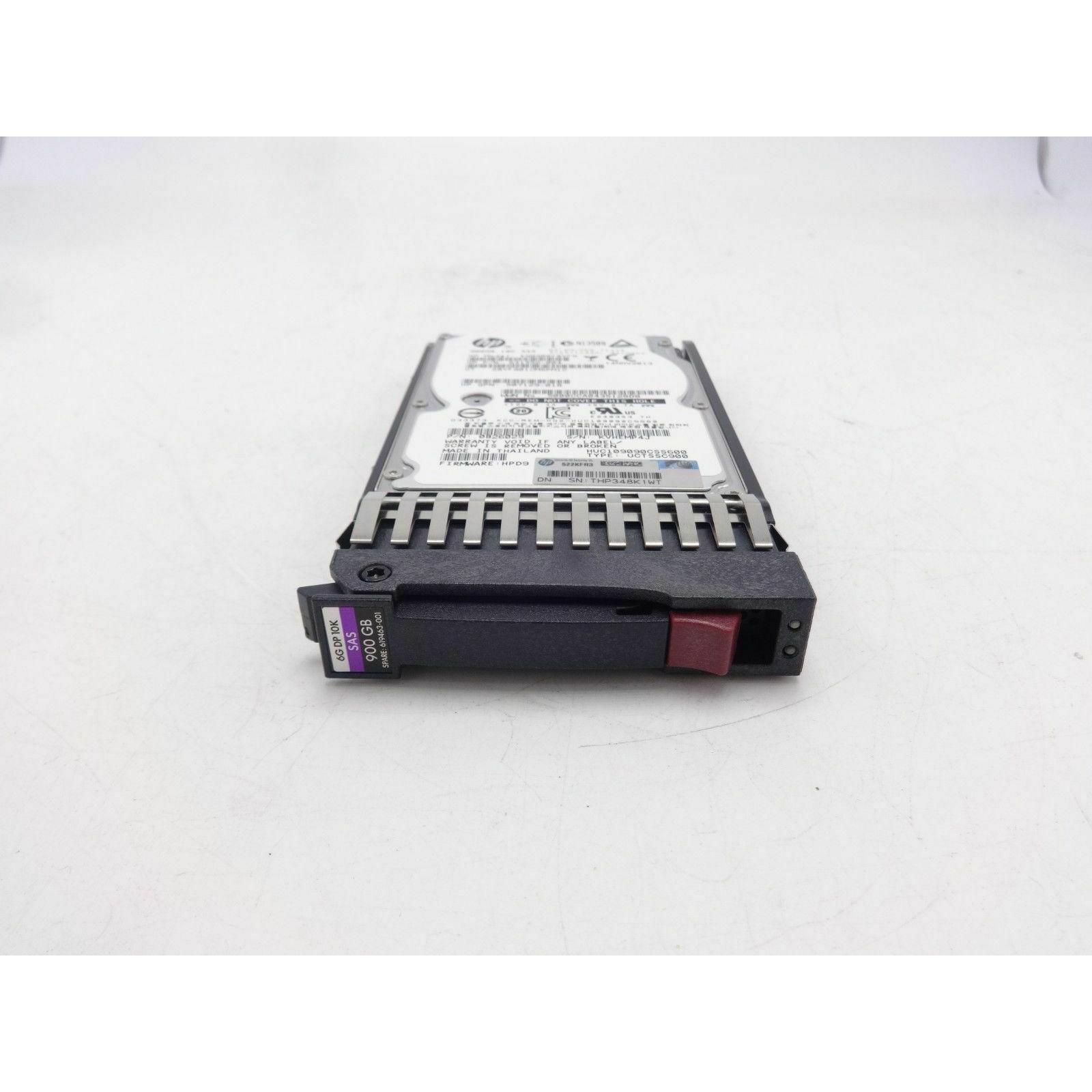 HP 619463-001 900GB 10K 6G SFF 2.5IN SAS HDD 641552-004 507129-017 eg0900fbvfq - AloinfoUSA