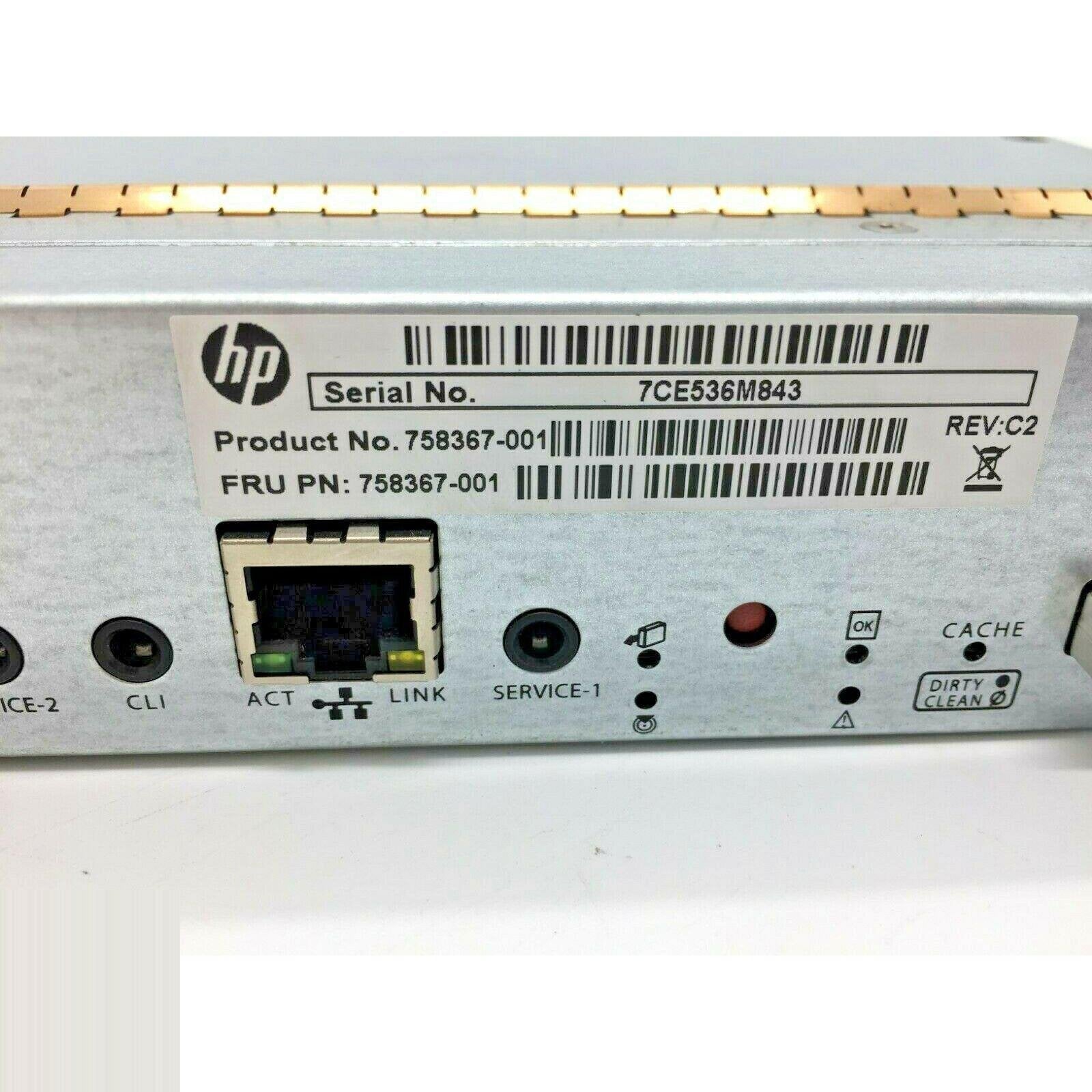 HP 758367-001 HPE HP 1GB iSCSI MSA 1040 Controller - AloinfoUSA