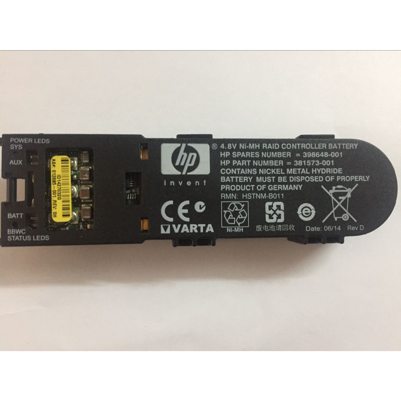 HP Battery 381573-001 398648-001 for Smart Array P400 P600 P800 2012 13 14 15 Bateria 4052777043359 - AloinfoUSA
