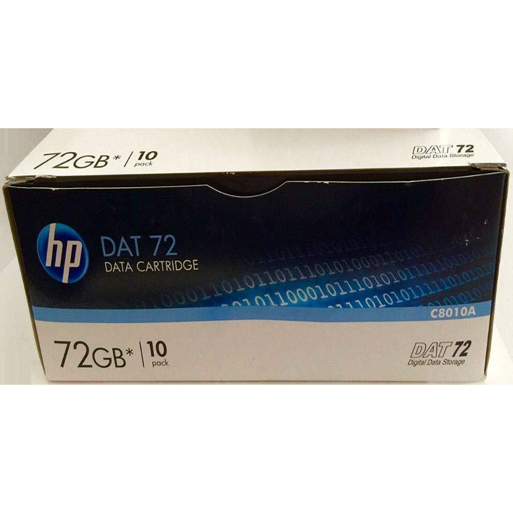 HP C8010A Data Tape DAT 72 Digital Data Storage 72 GB 10-Pack - AloinfoUSA