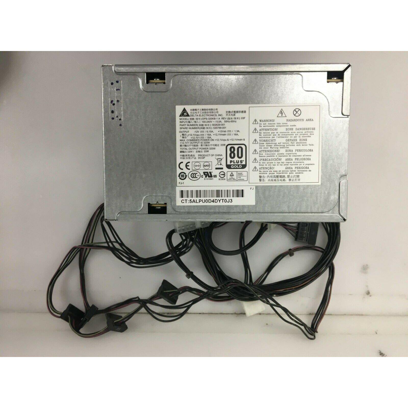 HP Z200 Z210 Workstation 320W Power Supply 502629-001 535799-001 DPS-320K-1A - AloinfoUSA