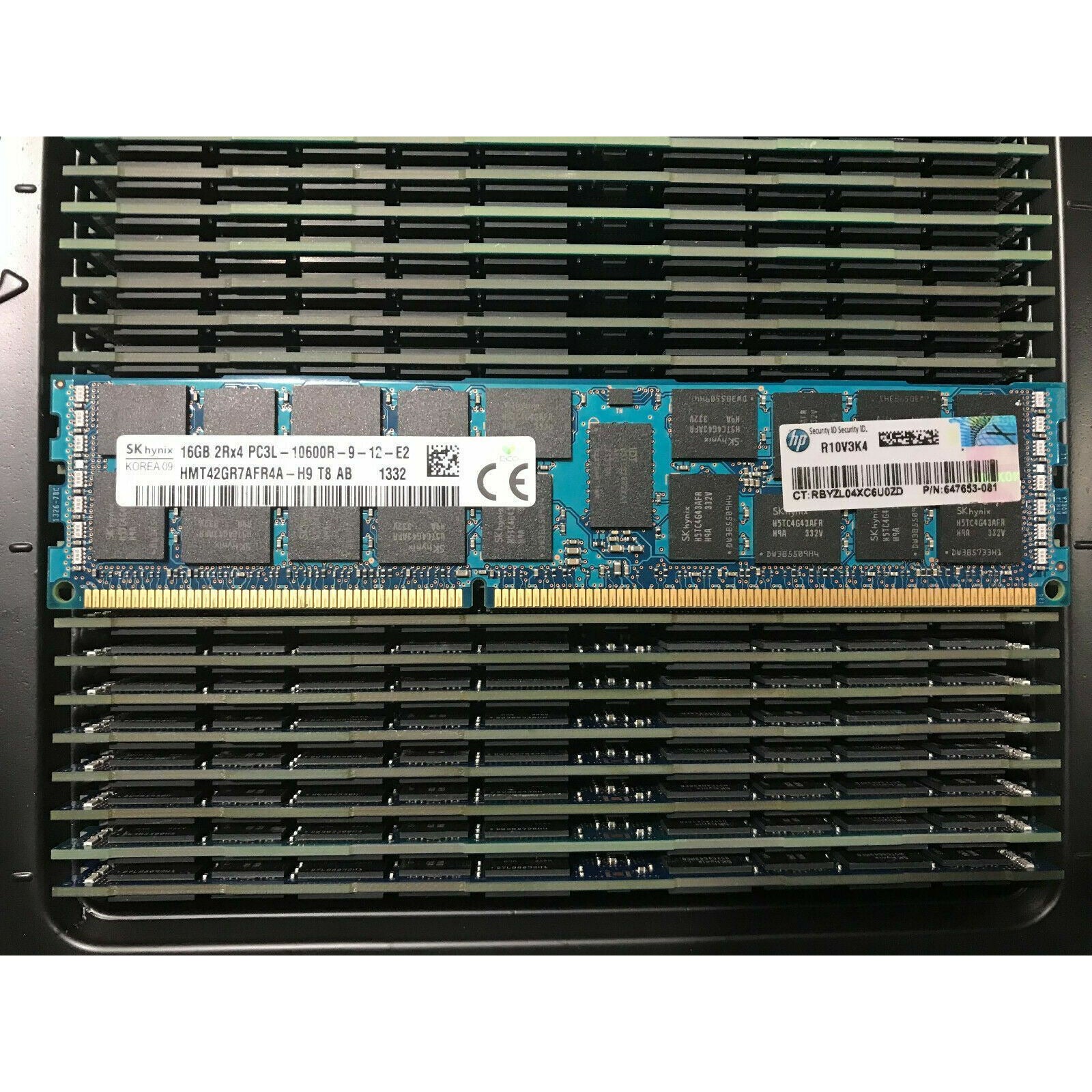 Hynix/HP 16GB 2RX4 PC3L-10600R ECC Reg Server RAM HMT42GR7MFR4A-H9 647653-081 849171009067 - AloinfoUSA