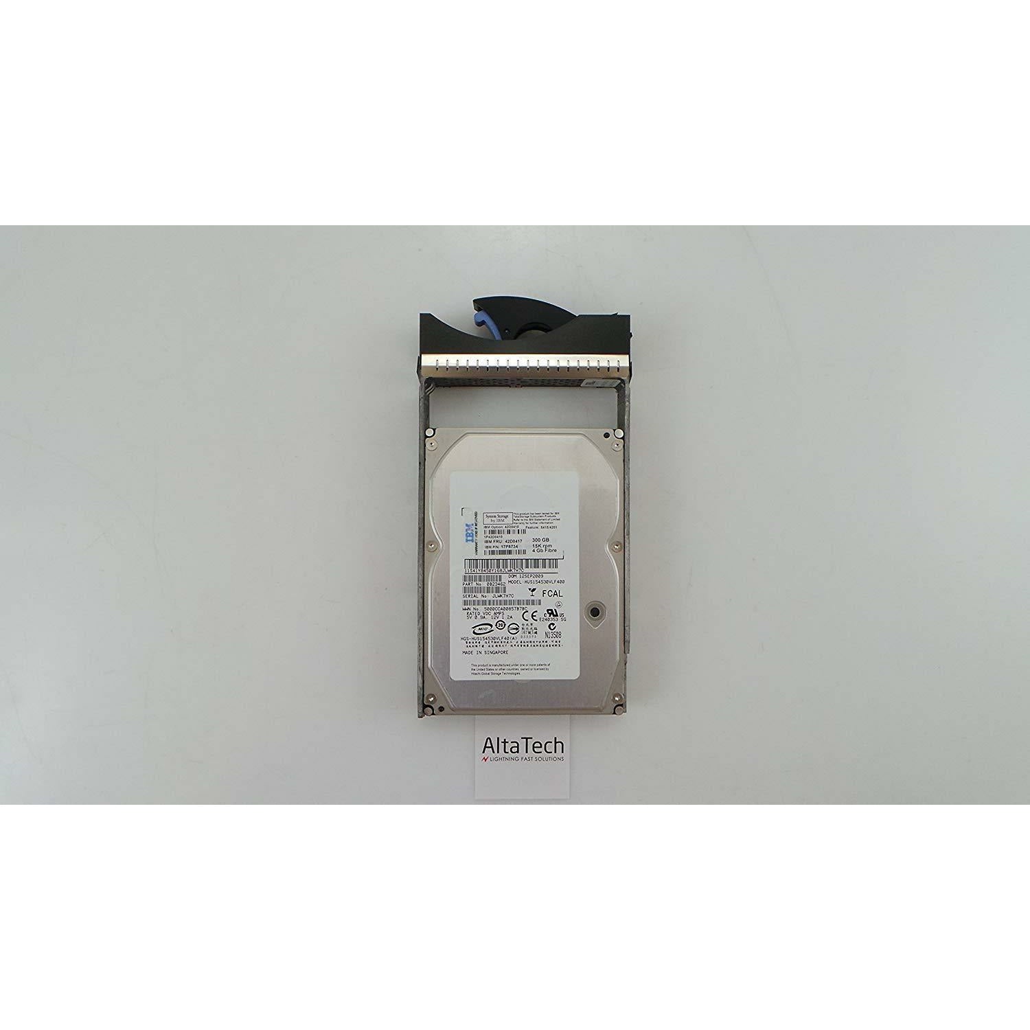 IBM 42D0417 300GB 15000 RPM 4GB/S Fiber Channel Hot-Swap E-DMM 3.5 Inch Hard Drive with Tray for System Storage DS4200 Express. - AloinfoUSA