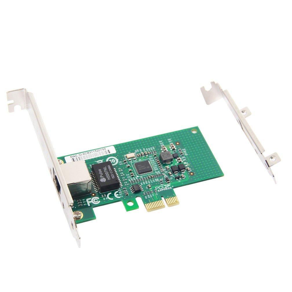 Intel 82576 Chip E1G42ET 1.25G Gigabit PCI Express 2.0 X1 Ethernet Converged Network Adapter (NIC), Dual RJ45 Copper Ports - AloinfoUSA