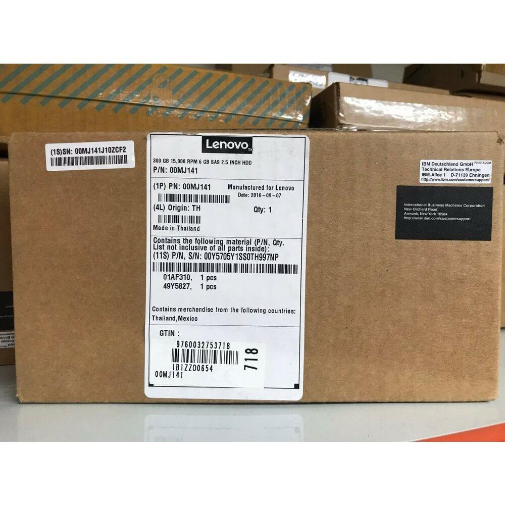 Lenovo 00MJ141 IBM.Hard Drive SAS 300 GB Serial ATA-600 2.5" 15000 rpm Hot Swap - AloinfoUSA