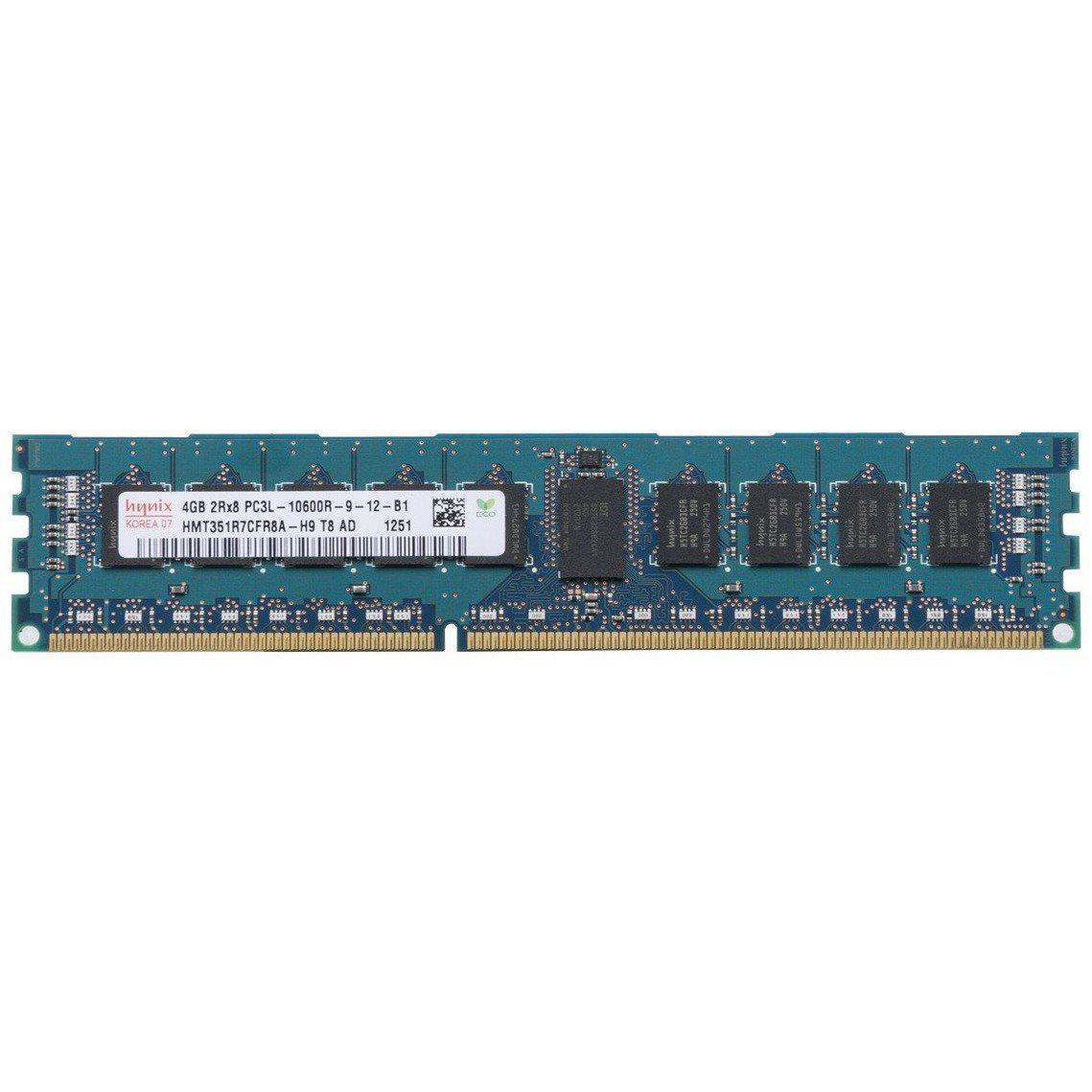 Memória 4GB (2Rx8) DDR3 1333MHz 240-Pin ECC RDIMM PC3L-10600R para HMT351R7CFR8A-H9 - AloinfoUSA