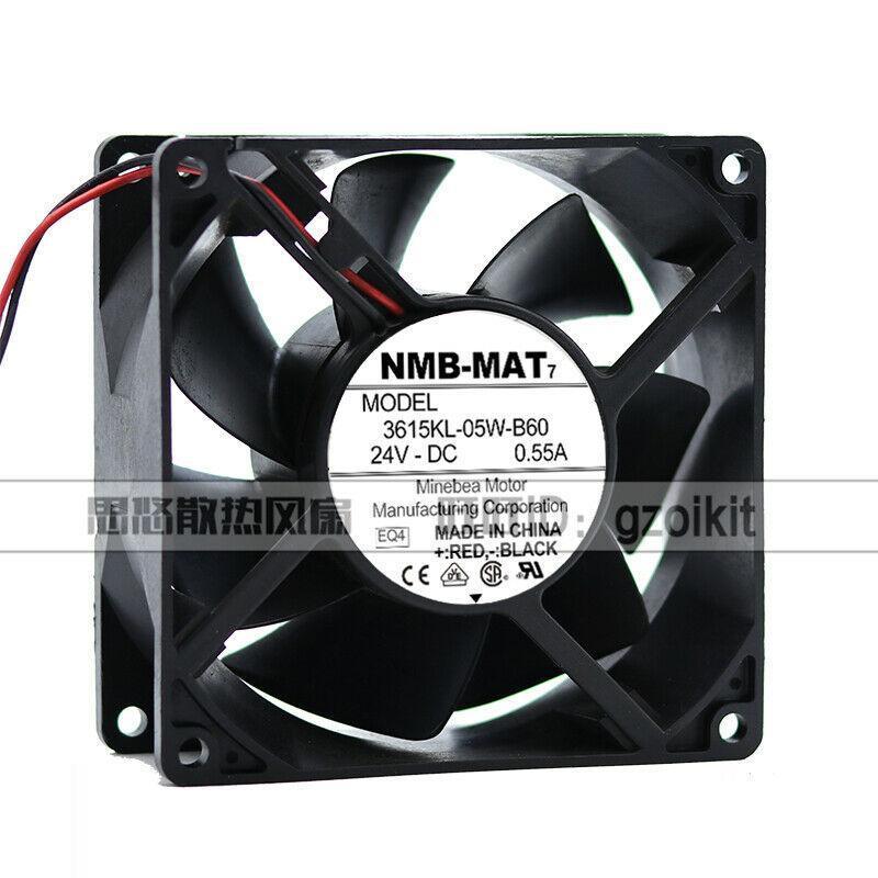 NMB-MAT 3615KL-05W-B60 24V 0.55A 92*92*38MM 9CM Inverter Cooling Fan - AloinfoUSA