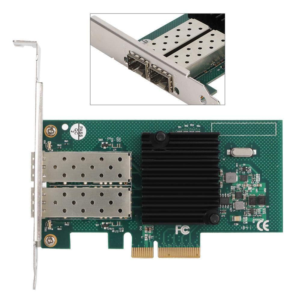 PCI-E Network Card for Intel 82576EB, 10/100/1000mbps Dual Port Fiber PCI Express Gigabit Network Card Adapter for Intel 82576EB-FoxTI