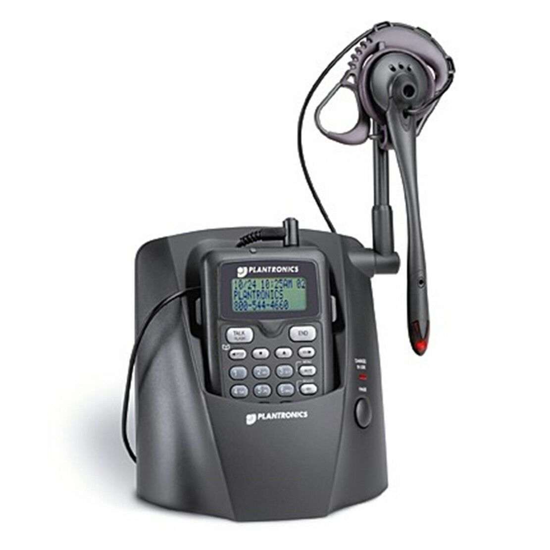 Plantronics CT12 2.4 GHz Cordless Headset Telephone w/ Caller ID - AloinfoUSA