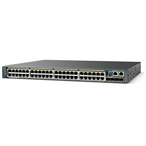 (Renewed) Cisco WS-C2960S-48LPS-L Catalyst 2960S 48 GigE PoE 370W 4 x SFP, Lan Base - AloinfoUSA