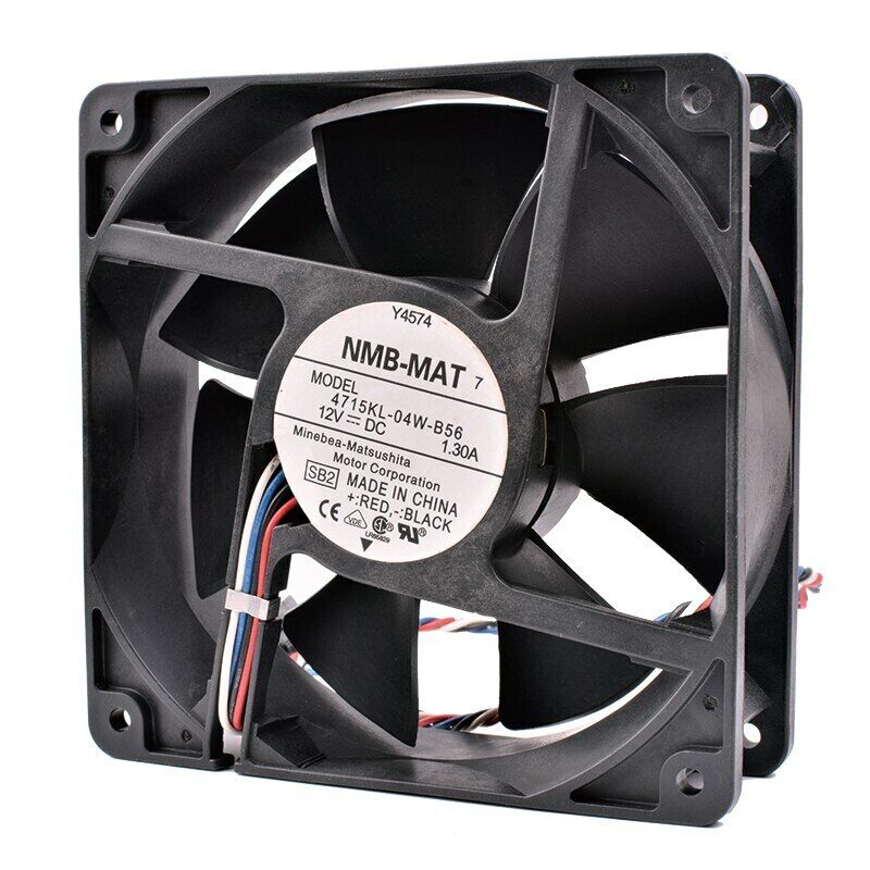 NMB MAT 4715KL-04W-B56 4Pin 12V 1.30A PWM Fan Dell 120x120x38 - AloTechInfoUSA