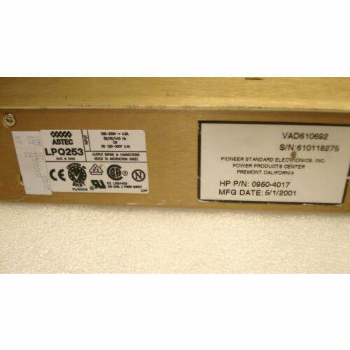 Fonte ASTEC LPQ253 POWER SUPPLY 100-250V ~4.5A 50/60/440 Hz or DC 120-300V 3.4A - MFerraz Tecnologia