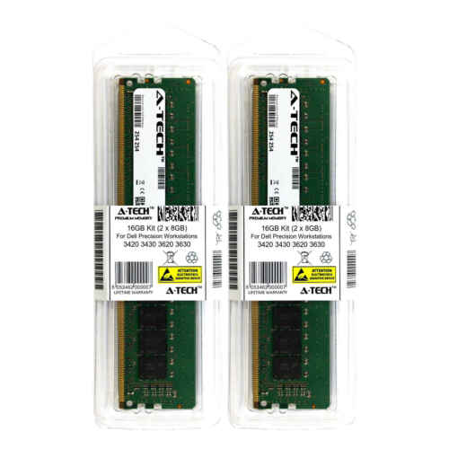 Memoria 16GB Kit 2x 8GB For Dell Precision Workstations T 3420 3430 3620 3630 Ram Memory - MFerraz Tecnologia