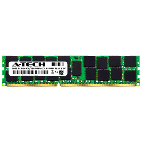 Memoria 16GB DDR3-1866 PC3-14900R RDIMM HP E2Q95AA Equivalent ECC REG Server Memory RAM - MFerraz Tecnologia