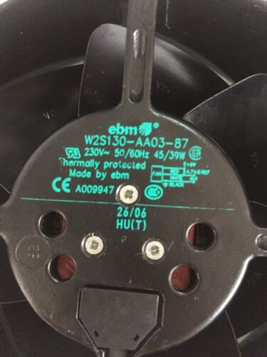 Ebmpapst W2S130-AA03-87 Ventilador axial CA 230 V 39 W 3250 RPM 130 mm Ventilador de refrigeración UPS