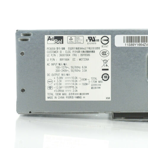 Fonte Lenovo ThinkCentre Edge 71 72 A70 SFF 180W PSU Power Supply 89Y8586 89Y1664 - MFerraz Tecnologia