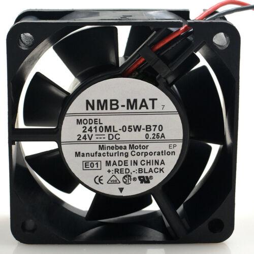 Cooler 2410ML-05W-B70 6025 6CM 24V 0.25A two-wire double ball cooling fan - MFerraz Tecnologia