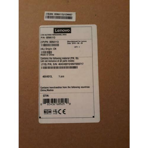 IBM LTO5 FC HH Ultrium 1.5/3 TB 3573-8248 00V6733 46X6075 Tape Drive for TS3100 636946497248 Unidade - MFerraz Tecnologia