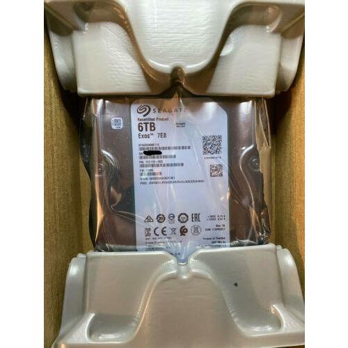 Disco Seagate Exos 7E8 6TB 7200 RPM SATA 6GB/s 512e 256MB 3.5" HDD ST6000NM0115 - MFerraz Tecnologia
