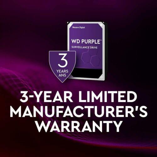 WD Purple WD121PURZ 12TB Surveillance 7200 RPM 3.5" SATA lll Internal 6 Gb/s - MFerraz Tecnologia