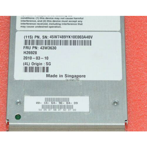 Controladora IBM Bladecenter S SAS Raid Modulo Controllore Modulo - 43W3630 - MFerraz Tecnologia