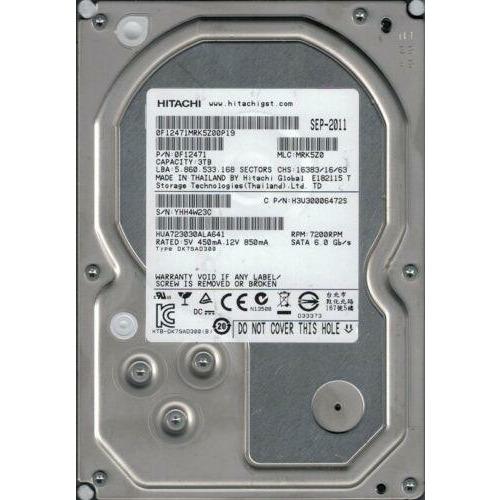 HUA723030ALA641 P/N: 0F12471 MLC: MRK5Z0 Hitachi 3TB HD - MFerraz Tecnologia
