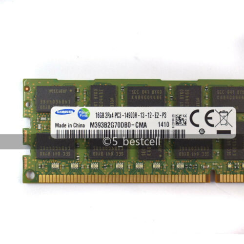Memoria Samsung 32GB 2x16GB MODULE PC3-14900R 2RX4 DDR3 1866MHZ RDIMM REG ECC MEMORY Ram - MFerraz Tecnologia