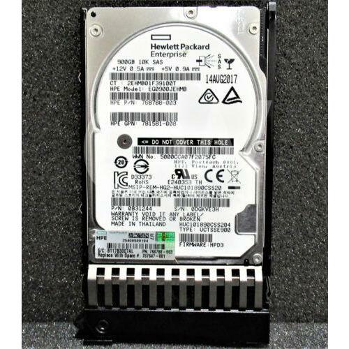 Disco 787647-001 768788-003 HP MSA 900GB 10K RPM 12Gbps 2.5" DP SAS Hard Drive W/Caddy - MFerraz Tecnologia