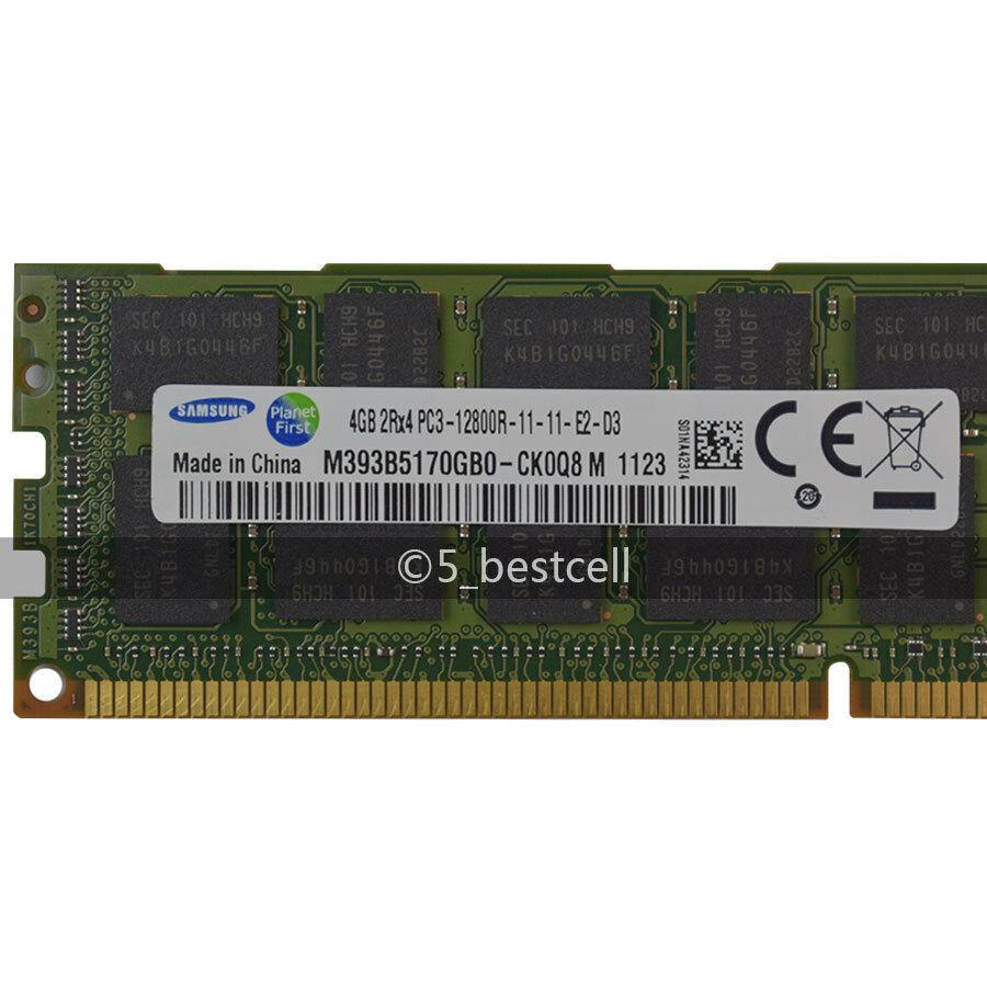 Samsung 16GB 4x 4GB DDR3 2RX4 1600MHz PC3-12800R ECC REG Server Memory Ram - AloinfoUSA
