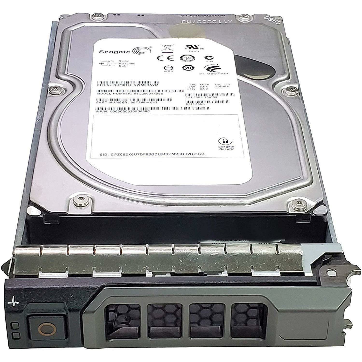 Seagate 12TB 7200 RPM 12Gb/s SAS 3.5" HDD Bundle with Tray Compatible with Dell PowerEdge R520, R530, R710, R720, R730, R730XD, R720XD, T330, T430, T620, T630 Servers - AloinfoUSA