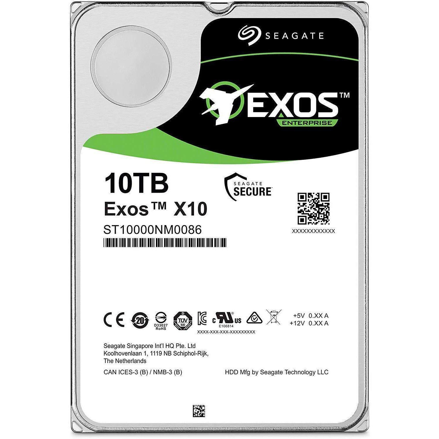 Seagate Exos X10 10TB Internal Hard Drive HDD – 3.5 Inch 6Gb/s 7200 RPM 128MB Cache for Enterprise, Data Center – Frustration Free Packaging (ST10000NM0086) - AloinfoUSA