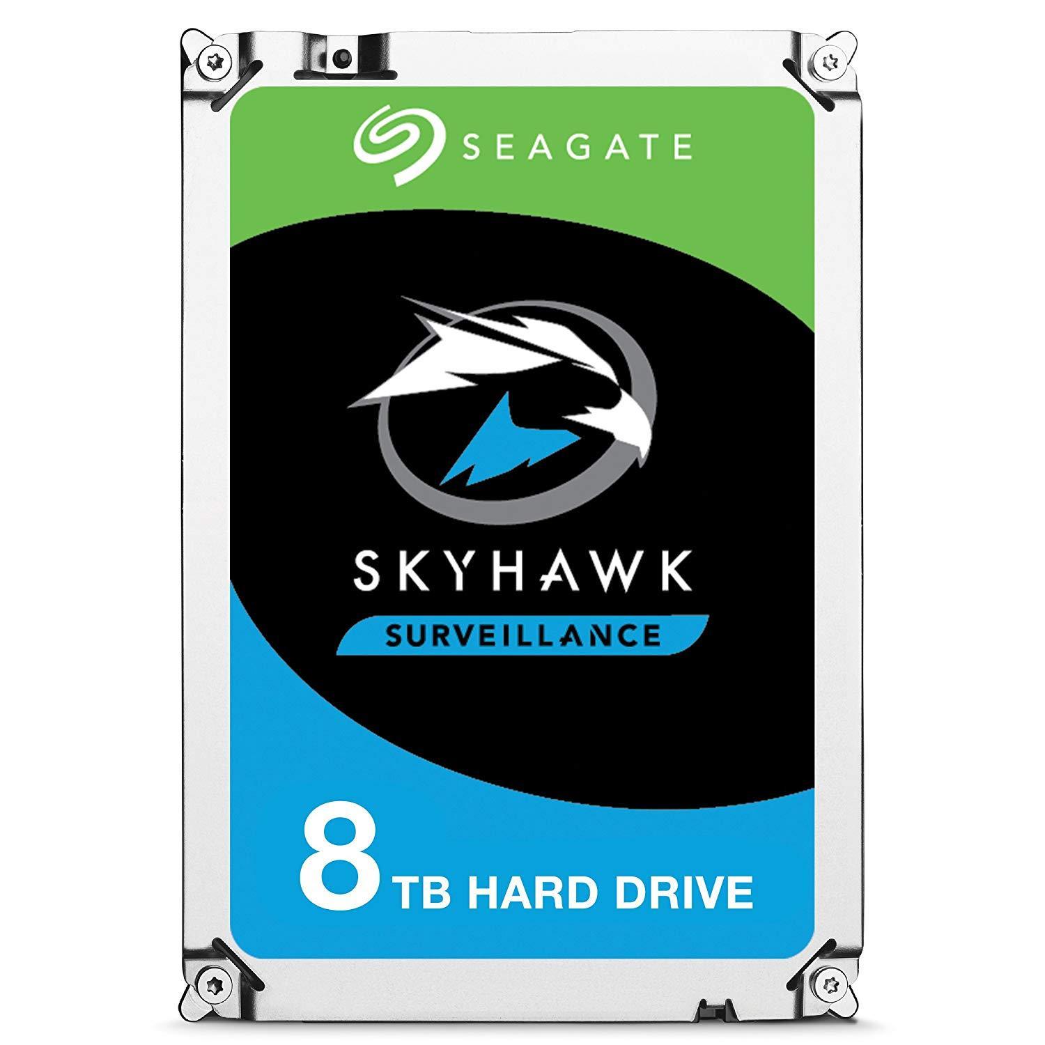 Seagate SkyHawk 8TB Surveillance Internal Hard Drive HDD – 3.5 Inch SATA 6Gb/s 256MB Cache for DVR NVR Security Camera System with Drive Health Management (ST8000VX0022) - AloinfoUSA