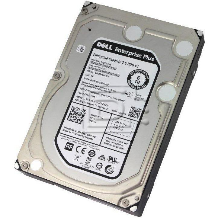Seagate ST6000NM0034 / 8D1V4 6TB 12Gbps Dell Enterprise Plus SAS Hard Drive OEM 763649049358 - AloinfoUSA