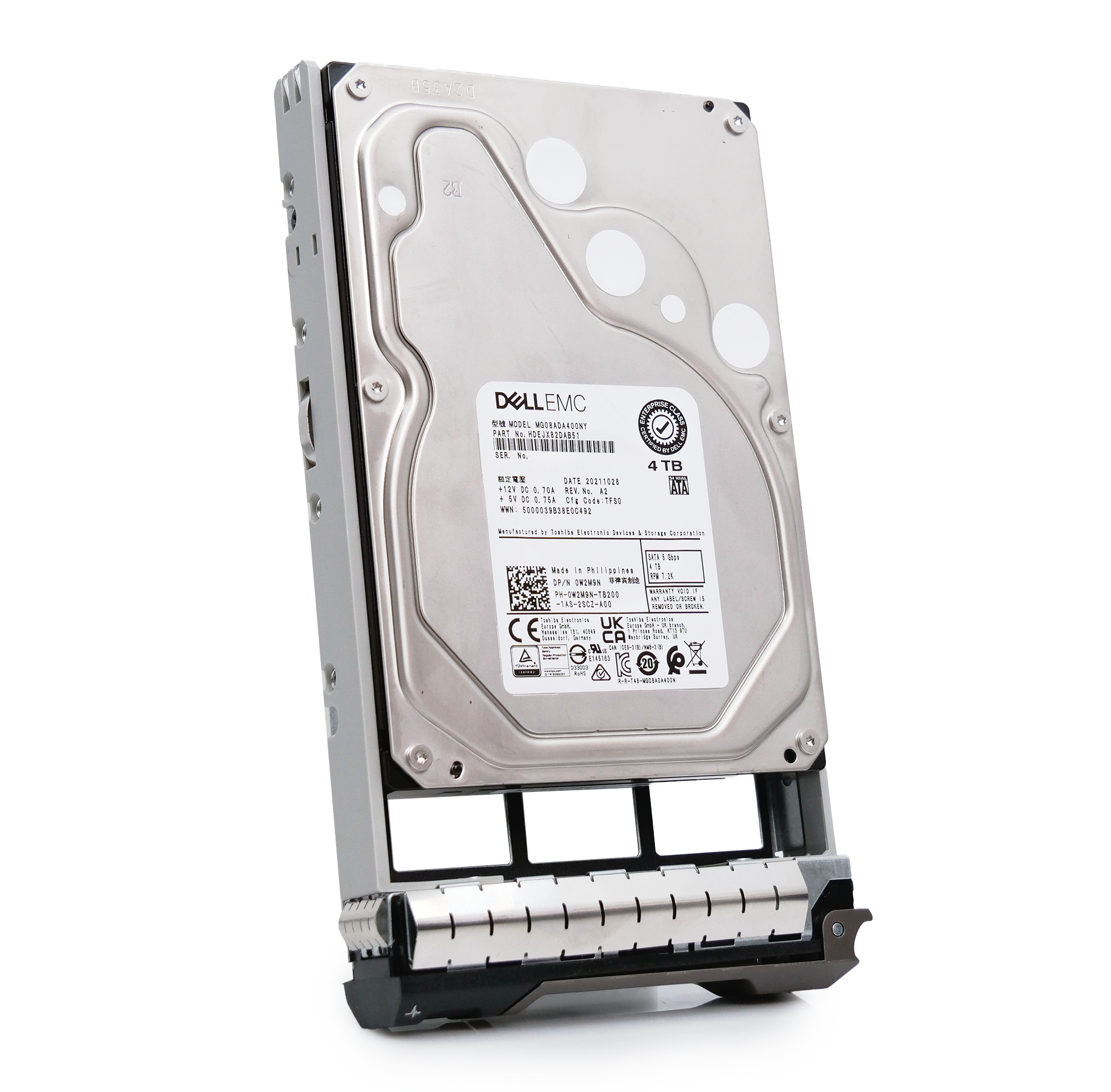 Dell G13 V4V0X 4TB 7.2K RPM SATA 6Gb/s 512n 3.5in Hard Drive