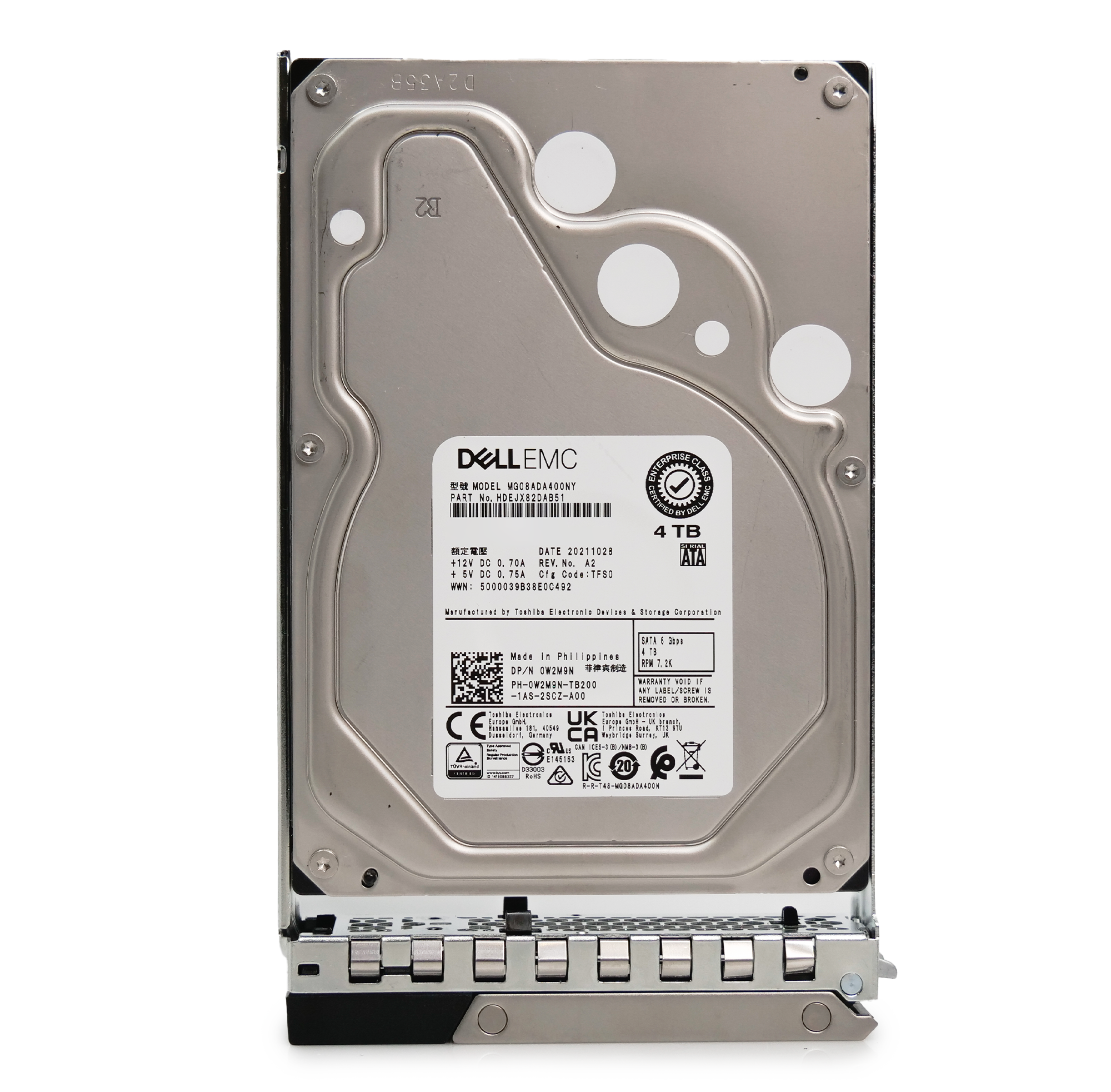 Dell G14 0KN40K 4TB 7.2K RPM SATA 6Gb/s 512n 3.5in Hard Drive